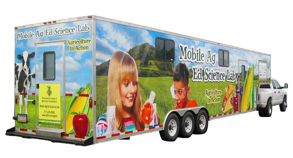 side view of the mobile ag education science lab