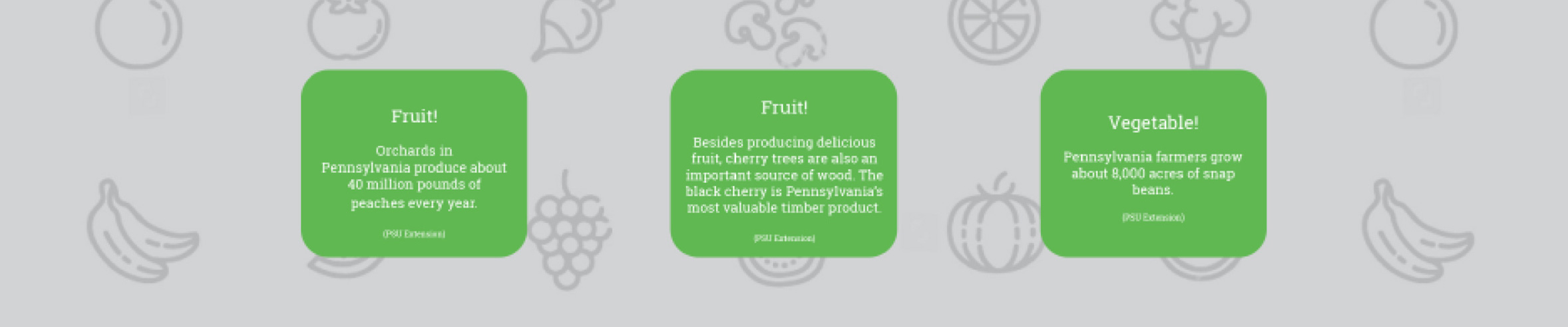 Immersion Lab Fruit and Vegetable Trivia Answers