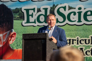 Tommy Nagle, foundation board chairman and president of Pennsylvania Farm Bureau shares that "students are gaining a better understanding of how agriculture touches their lives every day".